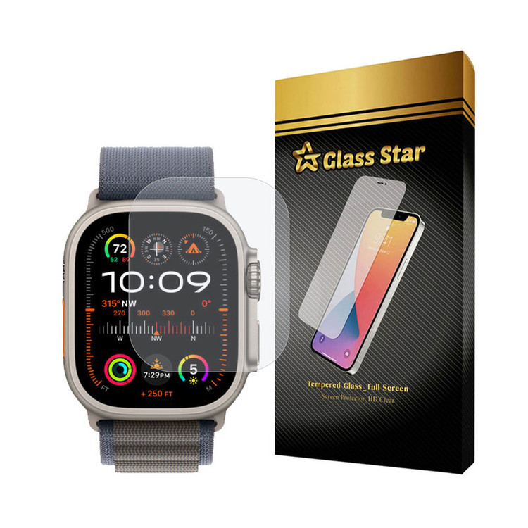 محافظ صفحه نمایش گلس استار مدل WATCHSAFS مناسب برای اپل واچ Watch Ultra 2 / Watch Ultra