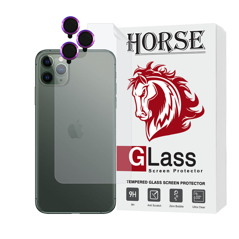 محافظ پشت گوشی هورس مدل MTBRINGH مناسب برای گوشی موبایل اپل iPhone 12 pro به همراه محافظ لنز