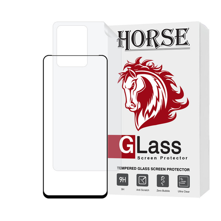 محافظ صفحه نمایش شفاف هورس مدل CERAMICNANOHO مناسب برای گوشی موبایل شیائومی Redmi Note 12 Pro 4G به همراه محافظ پشت گوشی هیدروژل