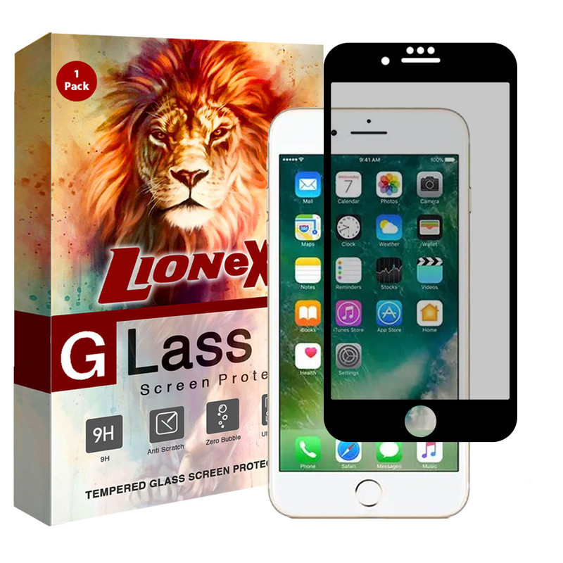 محافظ صفحه نمایش سرامیکی حریم شخصی لایونکس مدل PRC-L مناسب برای گوشی موبایل اپل iPhone 7 Plus