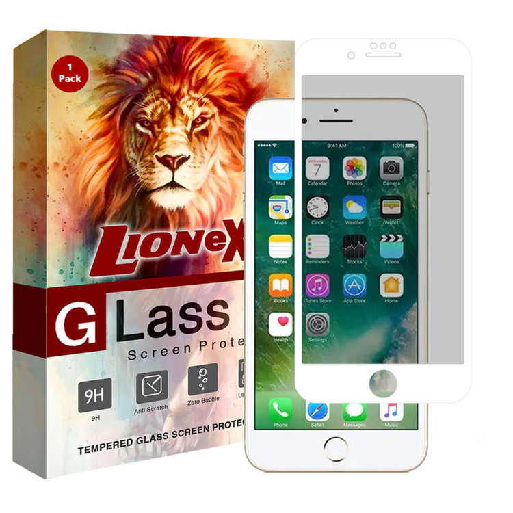 محافظ صفحه نمایش سرامیکی حریم شخصی لایونکس مدل PRC-L مناسب برای گوشی موبایل اپل iPhone 8 Plus