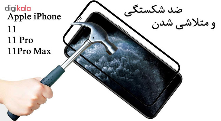 محافظ صفحه نمایش 5D لایونکس مدل USS مناسب برای گوشی موبایل اپل iPhone 11 Pro Max