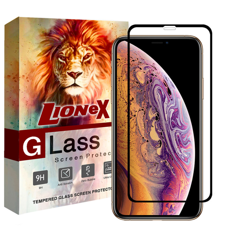 محافظ صفحه نمایش 5D لایونکس مدل CRM مناسب برای گوشی موبایل اپل iPhone XS