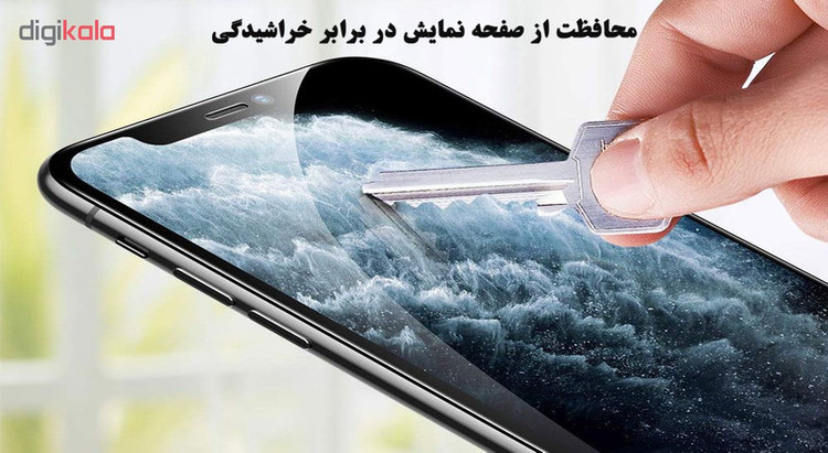 محافظ صفحه نمایش 5D لایونکس مدل CRM مناسب برای گوشی موبایل اپل iPhone XS