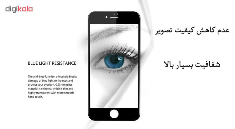 محافظ صفحه نمایش 5D لایونکس مدل CRM مناسب برای گوشی موبایل اپل iPhone 8 Plus