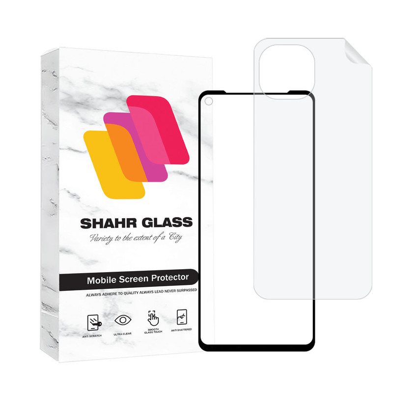 محافظ صفحه نمایش مات شهر گلس مدل MCERAMNANOSH مناسب برای گوشی موبایل شیائومی Mi 11 Lite 4G / Mi 11 Lite 5G / Mi 11 Lite 5G NE  به همراه محافظ پشت گوشی