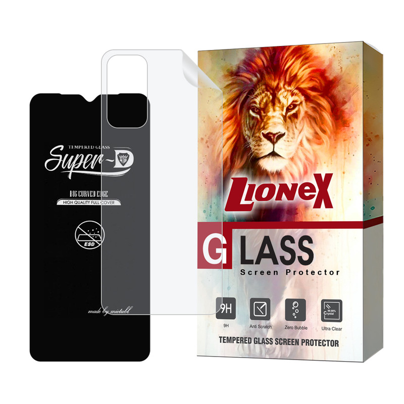 محافظ صفحه نمایش لایونکس مدل SUPNABKLI مناسب برای گوشی موبایل سامسونگ Galaxy F13 4G / M13 4G / F23 5G / M23 5G به همراه محافظ پشت گوشی