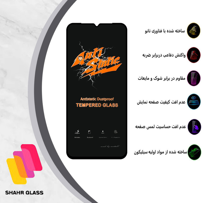 محافظ صفحه نمایش آنتی استاتیک شهر گلس مدل ANTIDUSTSH مناسب برای گوشی موبایل اوپو A38