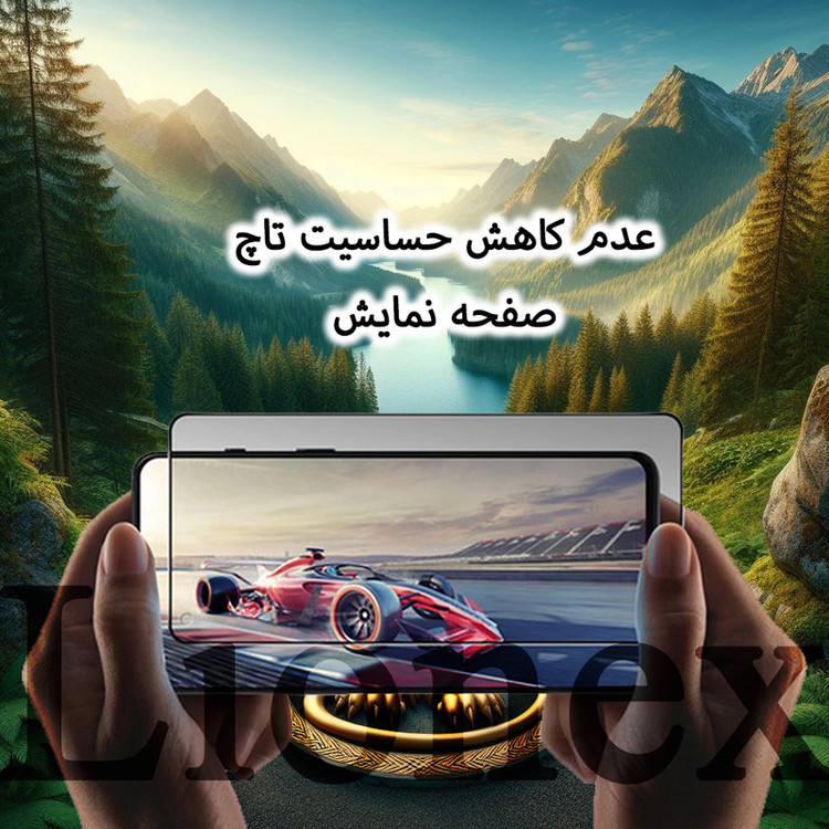 محافظ صفحه نمایش سرامیکی حریم شخصی لایونکس مدل CERPRIVL مناسب برای گوشی موبایل شیائومی Redmi 10C / Redmi 10 India / Redmi 10 Power / Redmi 12C / Poco C55 / Redmi A3