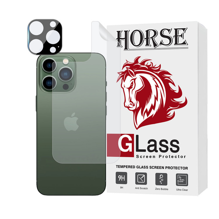 محافظ پشت گوشی هورس مدل MTBFULH مناسب برای گوشی موبایل اپل iPhone 13 Pro به همراه محافظ لنز