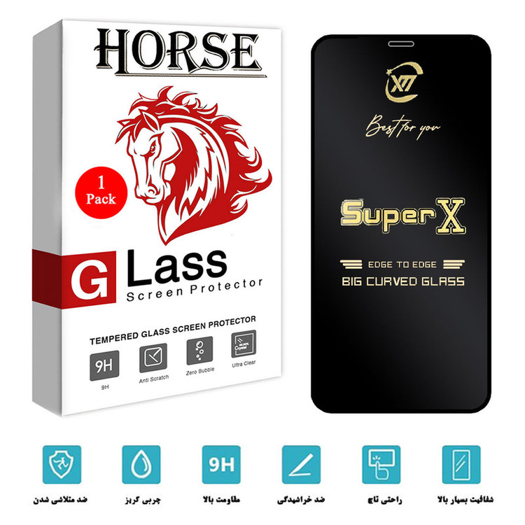محافظ صفحه نمایش هورس مدل SUPERX مناسب برای گوشی موبایل اپل iPhone 12 Pro Max
