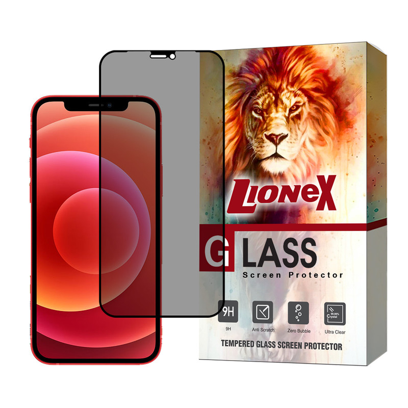 محافظ صفحه نمایش حریم شخصی لایونکس مدل PRIVFULLL مناسب برای گوشی موبایل اپل iPhone 12 mini