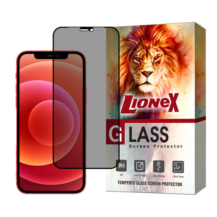 محافظ صفحه نمایش حریم شخصی لایونکس مدل PRIVFULLL مناسب برای گوشی موبایل اپل iPhone 12 mini