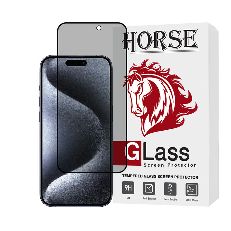 محافظ صفحه نمایش حریم شخصی هورس مدل FHLPRVCHRN مناسب برای گوشی موبایل اپل iPhone 15 Pro