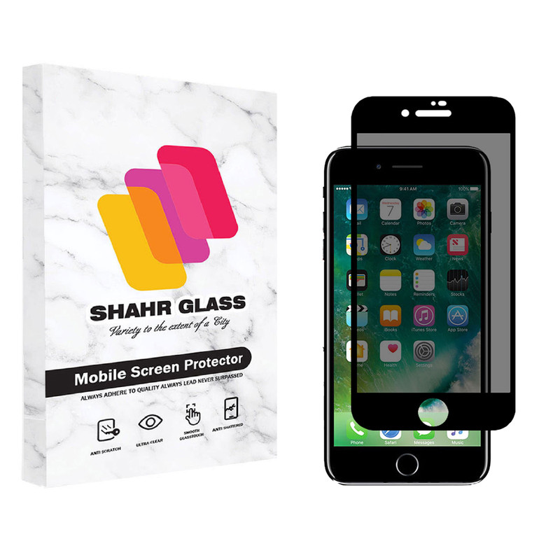 محافظ صفحه نمایش شهر گلس حریم شخصی مدل PRV مناسب برای گوشی موبایل اپل iPhone 8 Plus