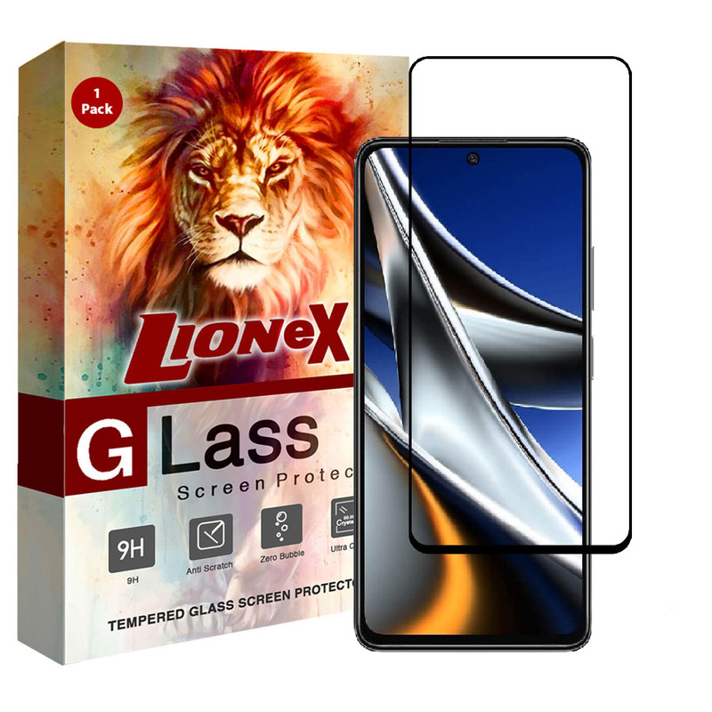 محافظصفحه نمایش 5D لایونکس مدل FOL-L مناسب برای گوشی موبایل شیائومی Poco X4 Pro 5G