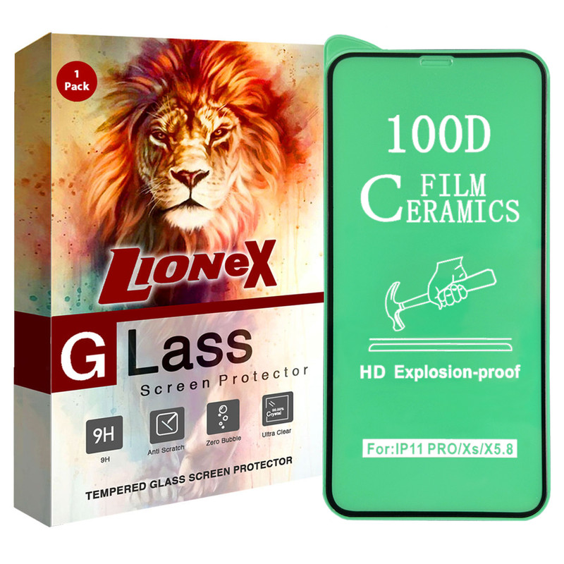 محافظ صفحه نمایش سرامیکی لایونکس مدل CMC_L مناسب برای گوشی موبایل اپل iPhone XS