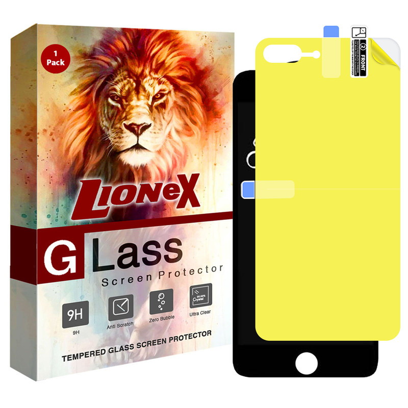 محافظ صفحه نمایش لایونکس مدل 2SN مناسب برای گوشی موبایل اپل iPhone 7 Plus به همراه محافظ پشت گوشی