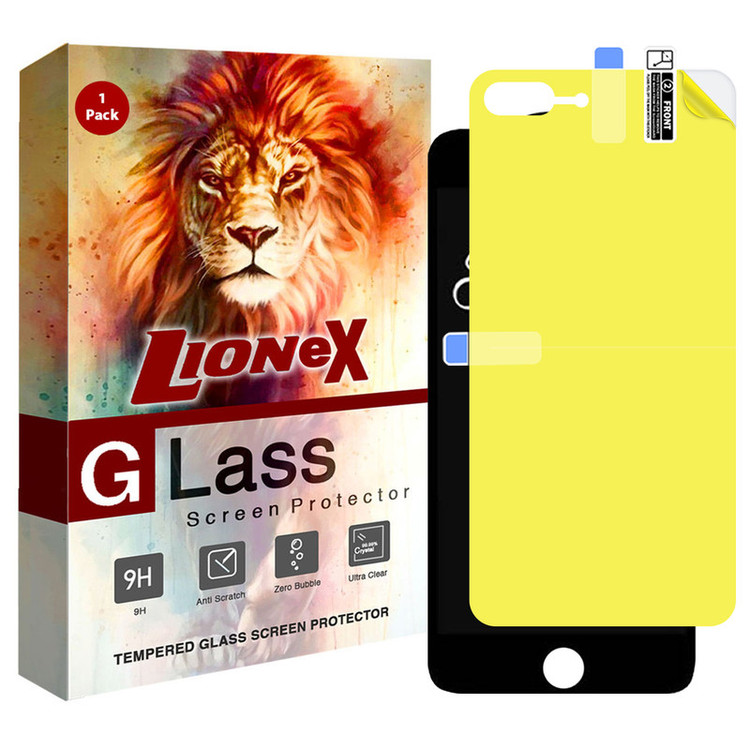 محافظ صفحه نمایش لایونکس مدل 2SN مناسب برای گوشی موبایل اپل iPhone 7 Plus به همراه محافظ پشت گوشی