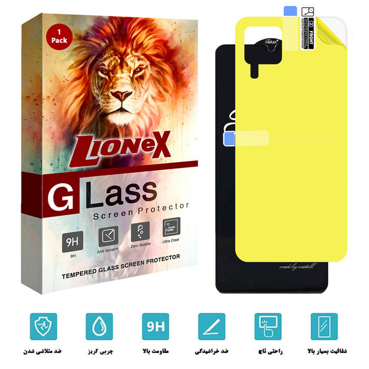 محافظ صفحه نمایش لایونکس مدل 2SN مناسب برای گوشی موبایل سامسونگ Galaxy A22 4G به همراه محافظ پشت گوشی