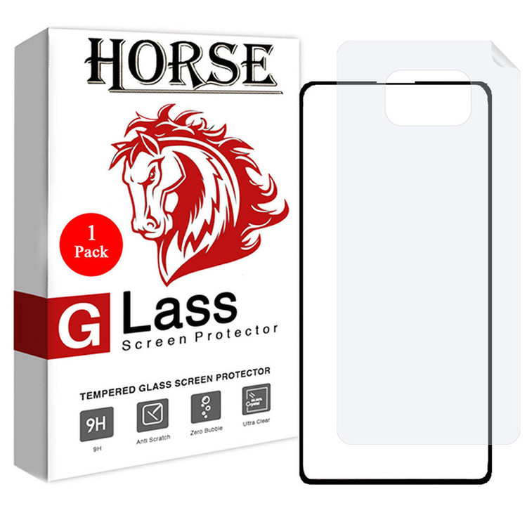 محافظ صفحه نمایش هورس مدل 2FN مناسب برای گوشی موبایل شیائومی Poco X3 Pro به همراه محافظ پشت گوشی