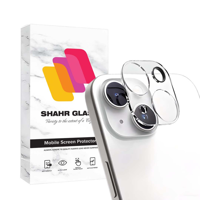 محافظ لنز دوربین شهر گلس مدل 3DLNZSLSH مناسب برای گوشی موبایل اپل iPhone 13 / 13 mini