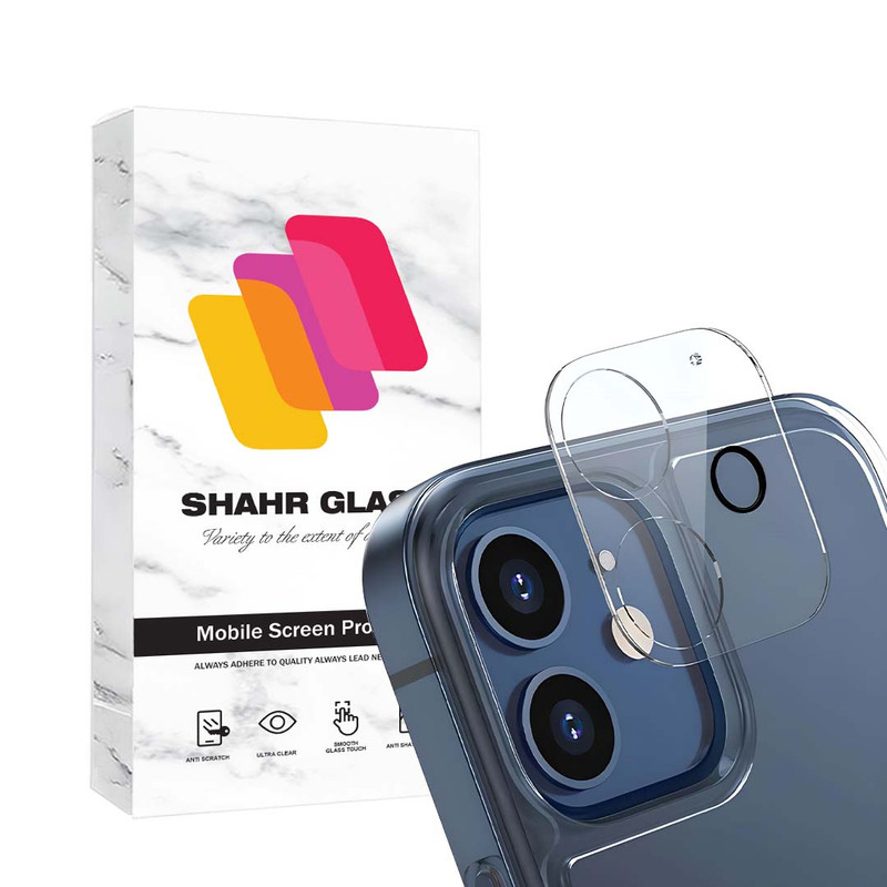 محافظ لنز دوربین شهر گلس مدل 3DLNZSLSH مناسب برای گوشی موبایل اپل iPhone 12 / 12 mini