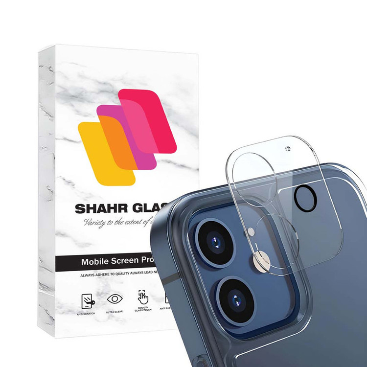 محافظ لنز دوربین شهر گلس مدل 3DLNZSLSH مناسب برای گوشی موبایل اپل iPhone 12 / 12 mini