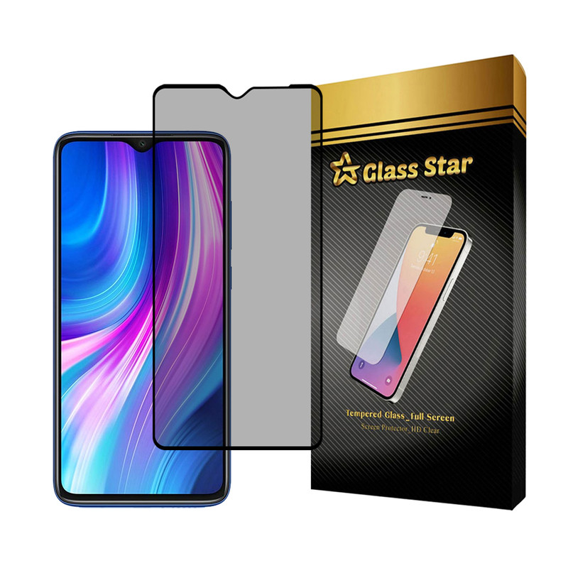 محافظ صفحه نمایش حریم شخصی گلس استار مدل PRIVFULLG مناسب برای گوشی موبایل شیائومی Redmi Note 8 Pro / Redmi 9T / Redmi 9 Power / Poco M3