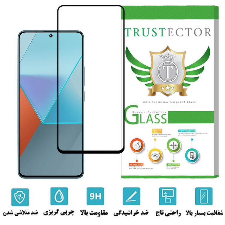 محافظ صفحه نمایش فول تراستکتور مدل FULPLUST مناسب برای گوشی موبایل شیائومی Redmi Note 13 Pro
