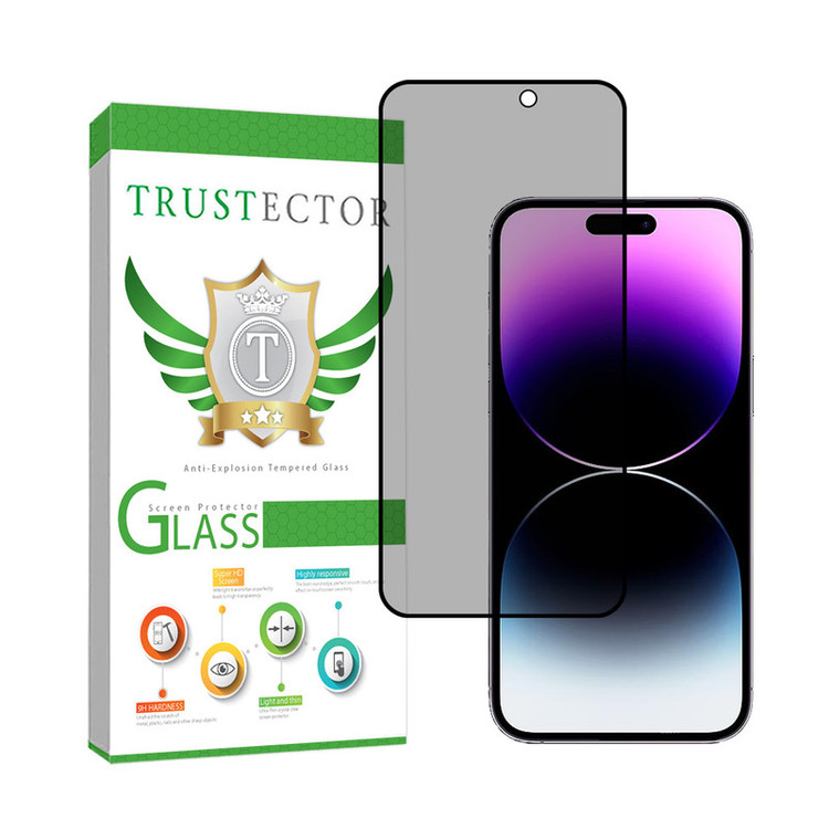 محافظ صفحه نمایش تراستکتور مدل PRIVFULLT مناسب برای گوشی موبایل اپل iPhone 14 Pro Max