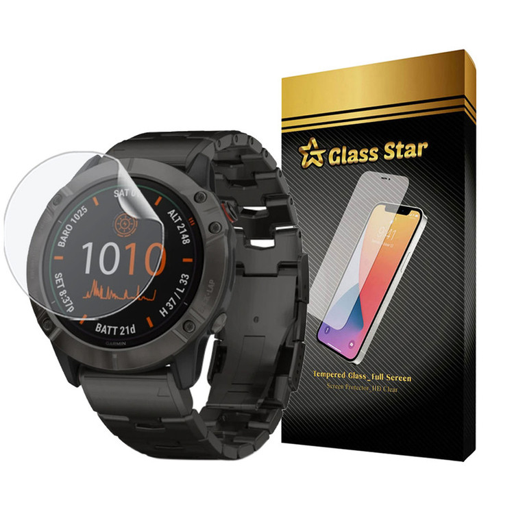 محافظ صفحه نمایش هیدروژل گلس استار مدل MTBWS مناسب برای ساعت هوشمند گارمین FENIX 6X SAPPHIRE