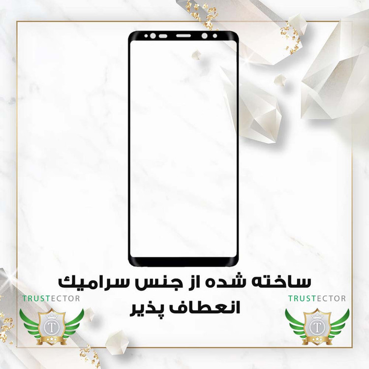 محافظ صفحه نمایش سرامیکی تراستکتور مدل CRMEGTR مناسب برای گوشی موبایل سامسونگ Galaxy S8 Plus / Galaxy S9 Plus
