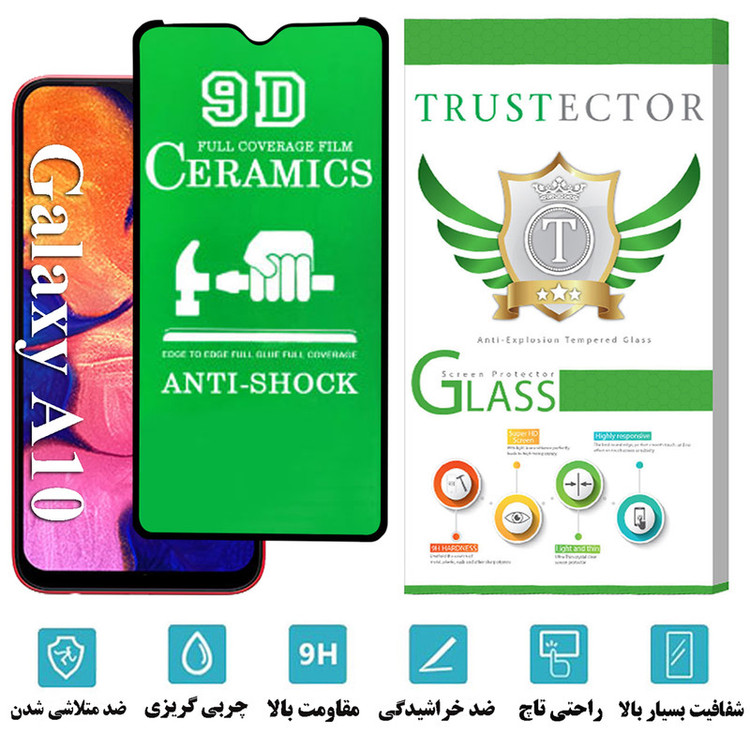 محافظ صفحه نمایش سرامیکی تراستکتور مدل CRTA مناسب برای گوشی موبایل سامسونگ Galaxy A10