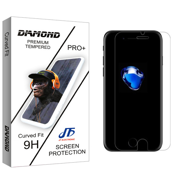 محافظ صفحه نمایش شیشه ای جی اف مدل Diamond glass مناسب برای گوشی موبایل اپلiphone  7 / 8