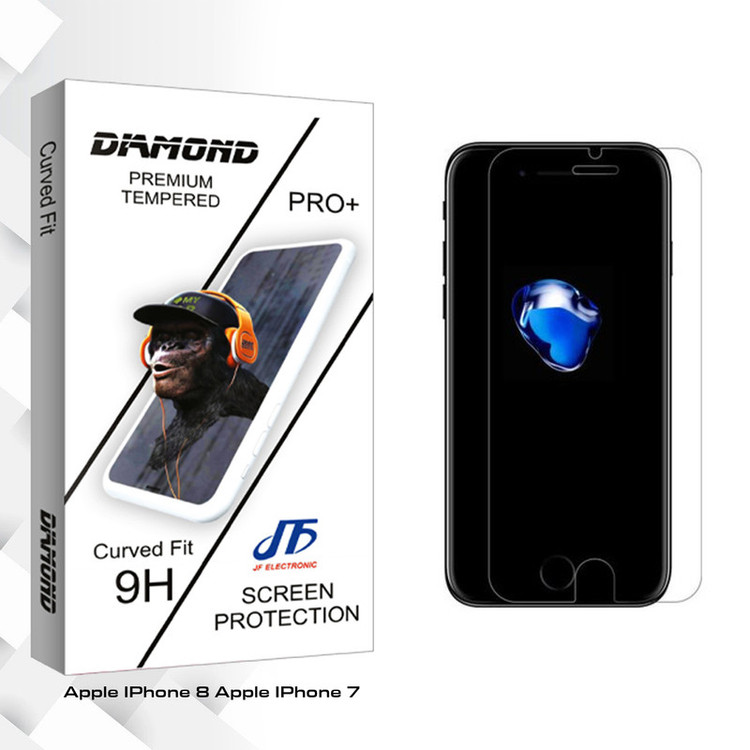 محافظ صفحه نمایش شیشه ای جی اف مدل Diamond glass مناسب برای گوشی موبایل اپلiphone 7 / 8