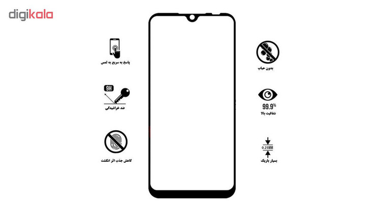 محافظ صفحه نمایش تراستکتور مدل GSS مناسب برای گوشی شیائومی Redmi Note 7