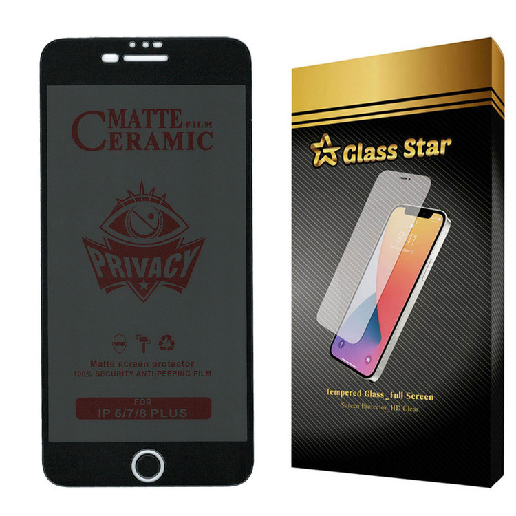 محافظ صفحه نمایش سرامیکی حریم شخصی گلس استار مدل PRCGA مناسب برای گوشی موبایل اپل iPhone 6s Plus
