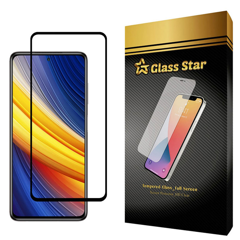 محافظ صفحه نمایش گلس استار مدل FUL مناسب برای گوشی موبایل شیائومی Poco X3 Pro