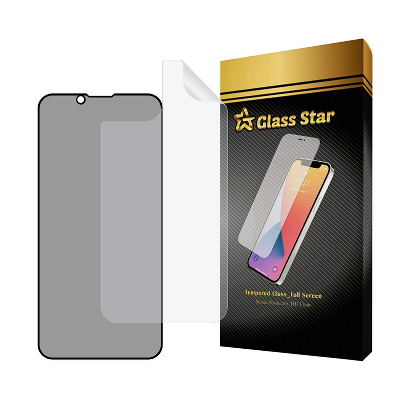 محافظ صفحه نمایش حریم شخصی گلس استار مدل FULLPRIVNANOS مناسب برای گوشی موبایل اپل iPhone 13 mini به همراه محافظ پشت گوشی