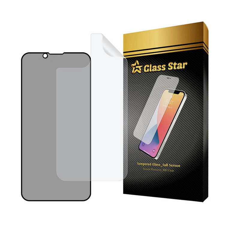 محافظ صفحه نمایش حریم شخصی گلس استار مدل FULLPRIVNANOS مناسب برای گوشی موبایل اپل iPhone 13 mini به همراه محافظ پشت گوشی