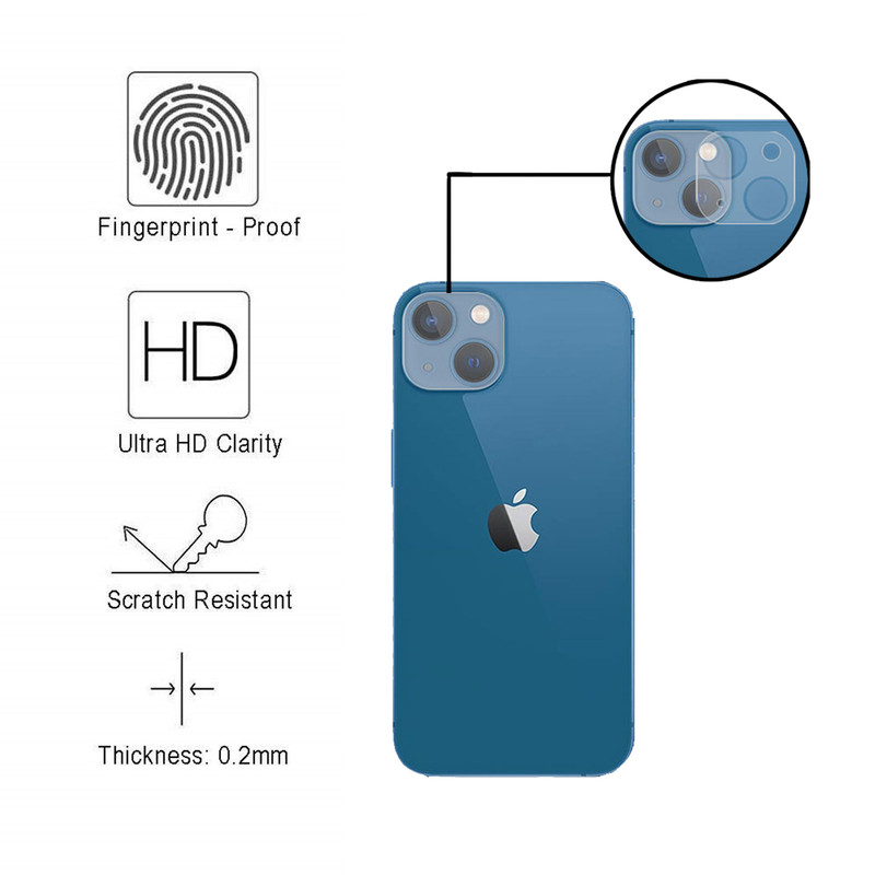 محافظ لنز دوربین گلس استار مدل L3D مناسب برای گوشی موبایل اپل iPhone 13 mini