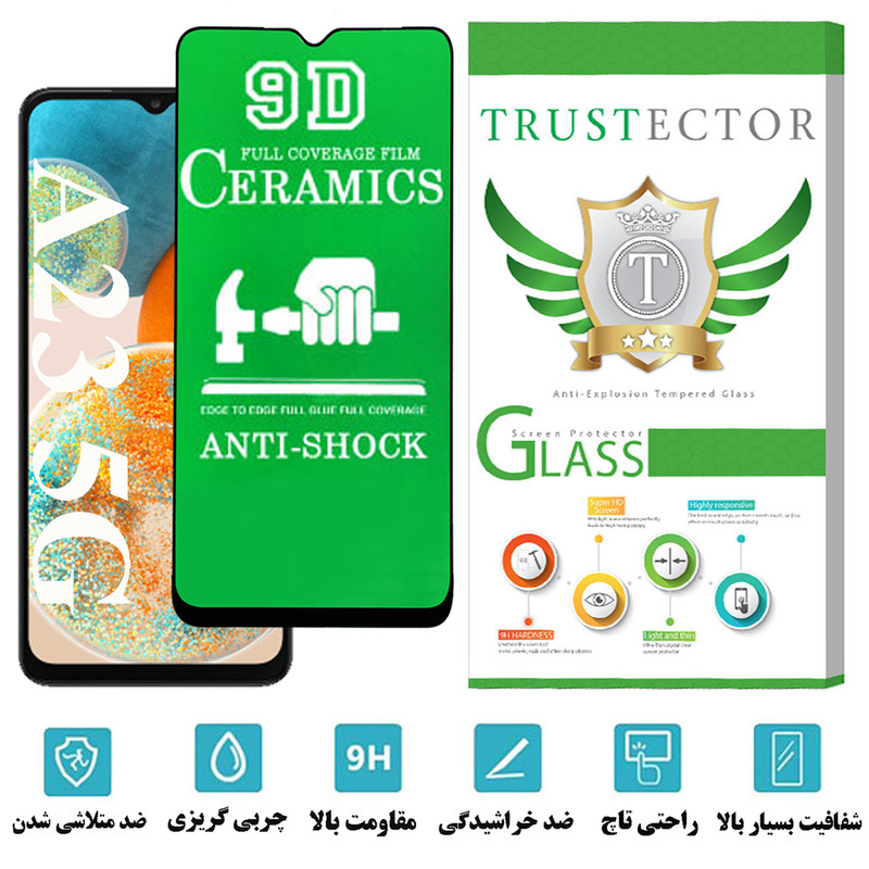 محافظ صفحه نمایش سرامیکی تراستکتور مدل CRTA مناسب برای گوشی موبایل سامسونگ Galaxy A23 5G