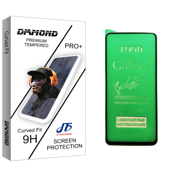 محافظ صفحه نمایش سرامیکی جی اف مدل Diamond glass مناسب برای گوشی موبایل شیائومی Redmi Note 9s
