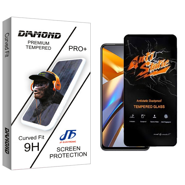 محافظ صفحه نمایش جی اف مدل Diamond Antistatic مناسب برای گوشی موبایل شیائومی Poco M5s