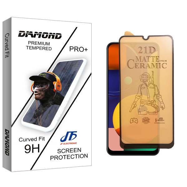 محافظ صفحه نمایش سرامیکی مات جی اف مدل Diamond Glass مناسب برای گوشی موبایل سامسونگ Galaxy A32 4G / Galaxy A22 4G / Galaxy A31 / Galaxy A20
