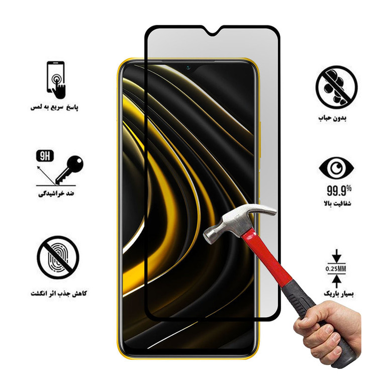 محافظ صفحه نمایش حریم شخصی تراستکتور مدل PRF-T مناسب برای گوشی موبایل شیائومی Poco M3