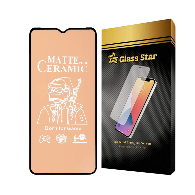 محافظ صفحه نمایش سرامیکی مات گلس استار مدل CERMAG مناسب برای گوشی موبایل سامسونگ Galaxy A12 / A12 Nacho / M12 / M13 / A13 4G / A13 5G / A04 / A04s / A04e / A04 Core / M04 / A23 4G / A23 5G / M23