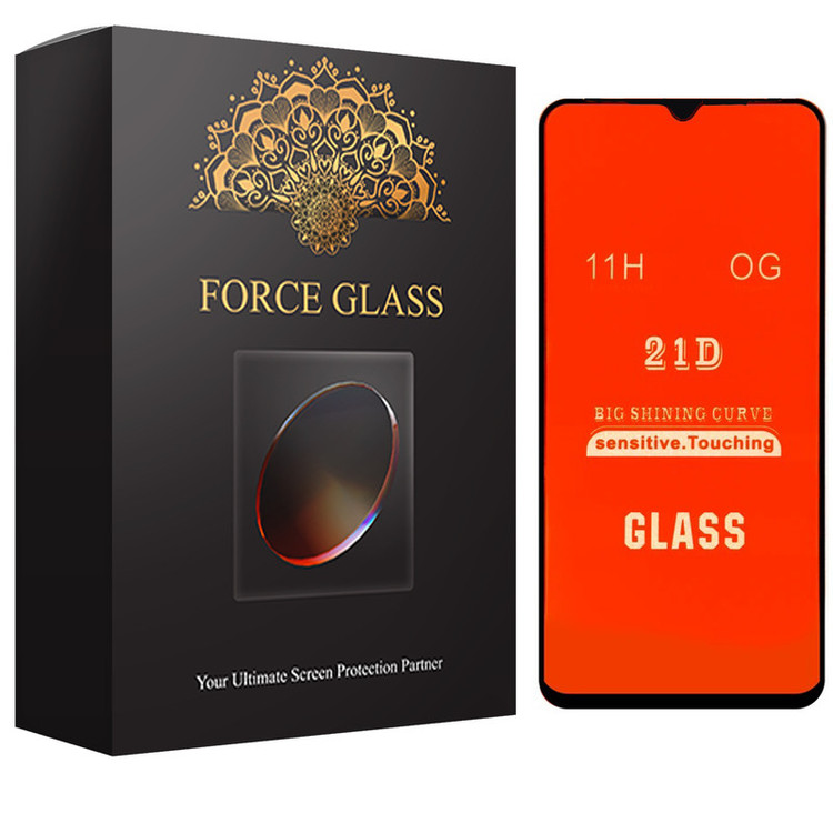 محافظ صفحه نمایش فورس گلس مدل 21DFulGlass مناسب برای گوشی موبایل سامسونگ Galaxy A20s
