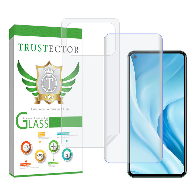 محافظ صفحه نمایش تراستکتور مدل UVNANOMTBT مناسب برای گوشی موبایل شیائومی Mi 11 Ultra 5G به همراه محافظ پشت گوشی